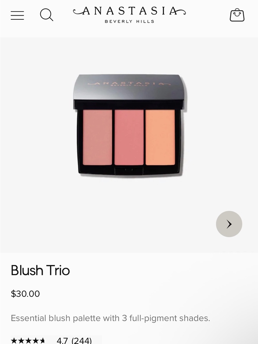 Anastasia Beverly Hills Blush Trio - Peachy Love NIB